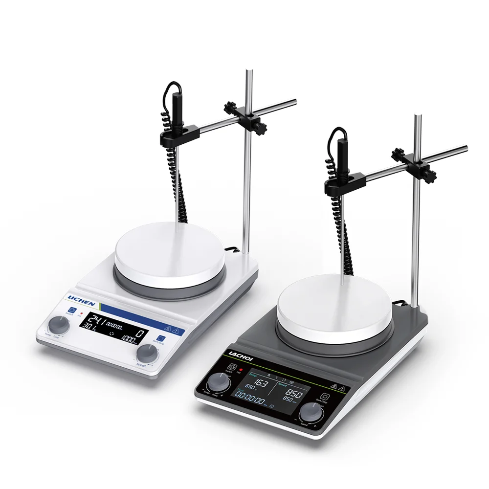 LACHOI Round Plate Magnetic Stirrer with Heating Function DC Brushless Motor